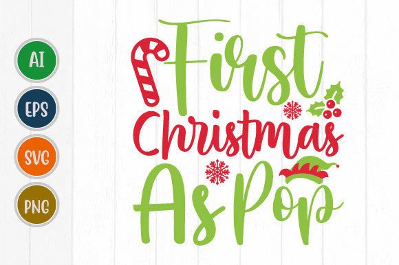 Celebrate Milestones with the First Christmas As Pop Graphic