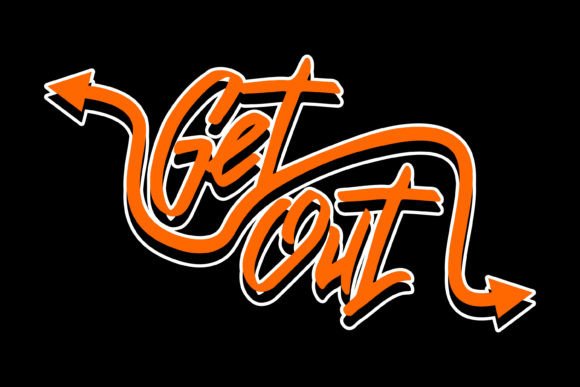 Get out Streetwear Graphic Design for Bold Branding