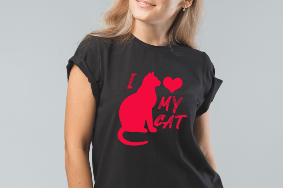 I Love My Cat: A Graphic Design for Feline Enthusiasts