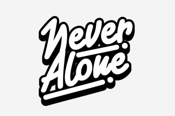 Never Alone: A Graphic Tee Design for Urban Streetwear
