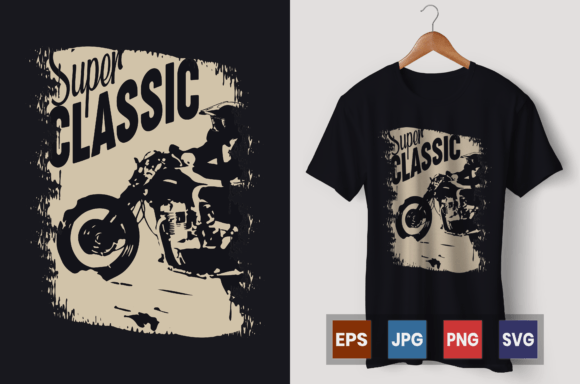 Revving Up Your Creativity: The Super Classic Motorcycle Vector Graphic