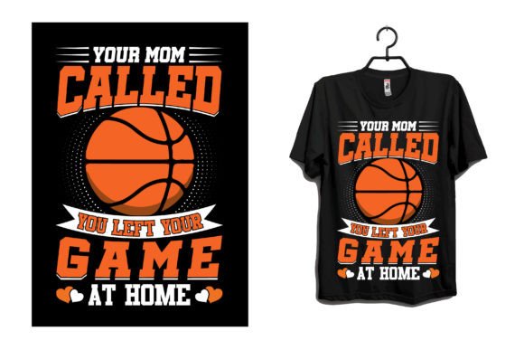 Score Big with This Basketball T-shirt Design Vector Graphic