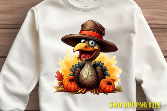 Turkey in Hat Festive Graphic: Your Go-To for Holiday Charm